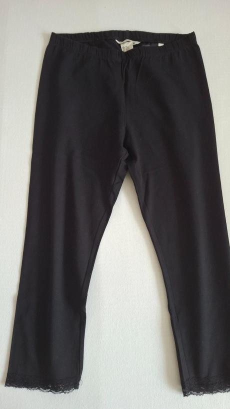 Dievčenské čierne legíny h&m., h&m,158