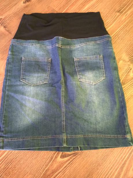 Tehotenská riflova sukňa, m