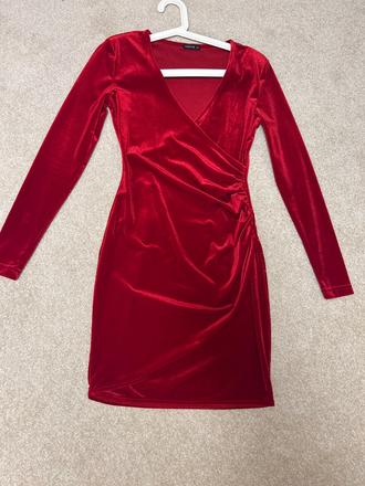 Zamatové šaty veľ. xs, xs