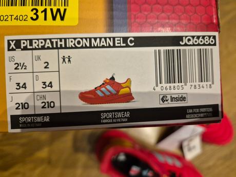 Adidas marvel iron man x_plrpath tenisky 34, adidas,34