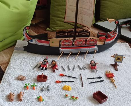 Playmobil rimska galéria + extra vojaci/4+4/, 