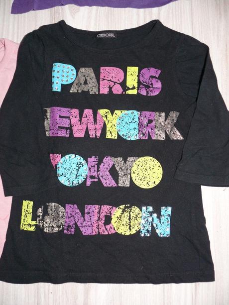 Tričko s farebnym nápisom 116/122, cherokee,116