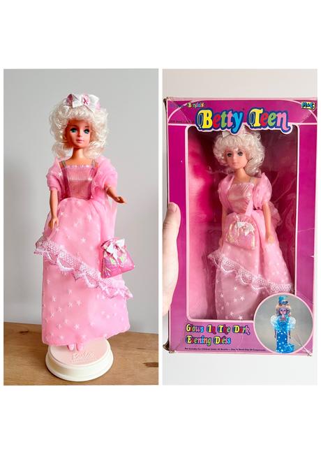 Retro betty teen tong bábika na štýl barbie,