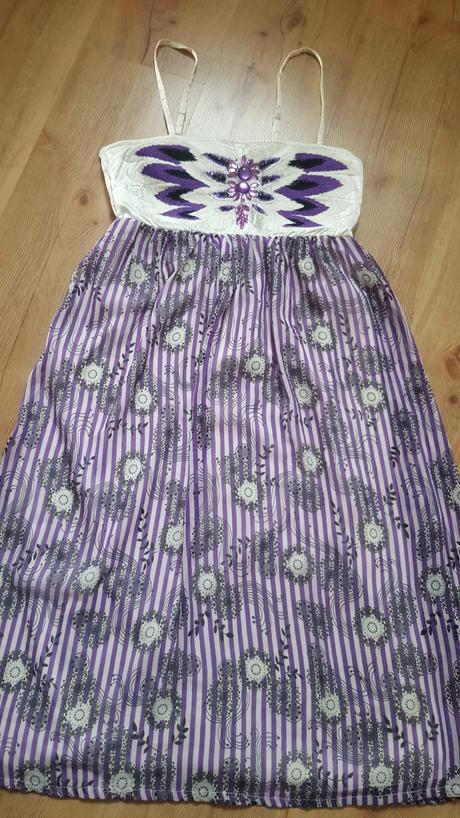 Fialové letné šatky, č.36, vero moda,36