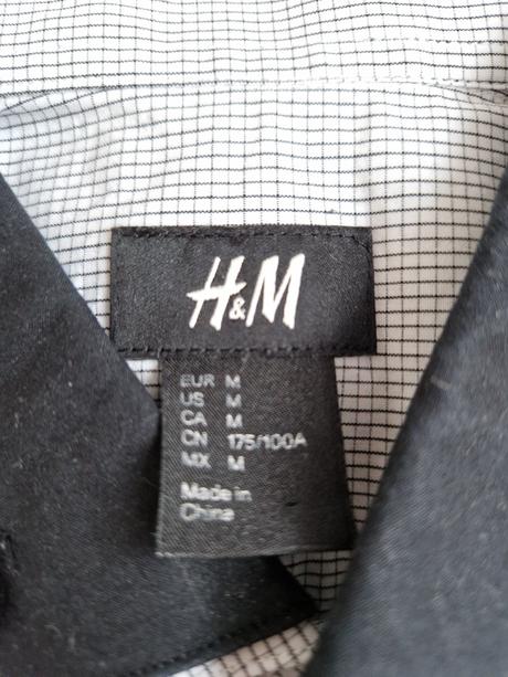 Pánska bavlnená košeľa h&m m, h&m,m