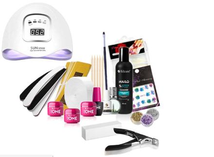 Sada aspira na gélové nechty + lampa uv, 
