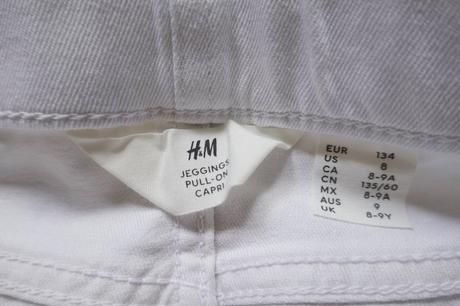 3/4-ťové tenšie rifle h&m jeggings, h&m,134