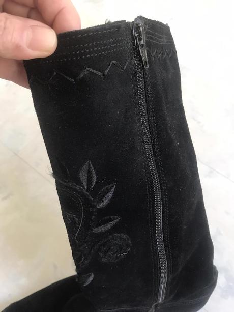 Semišové kožené čižmy 39/40, 40