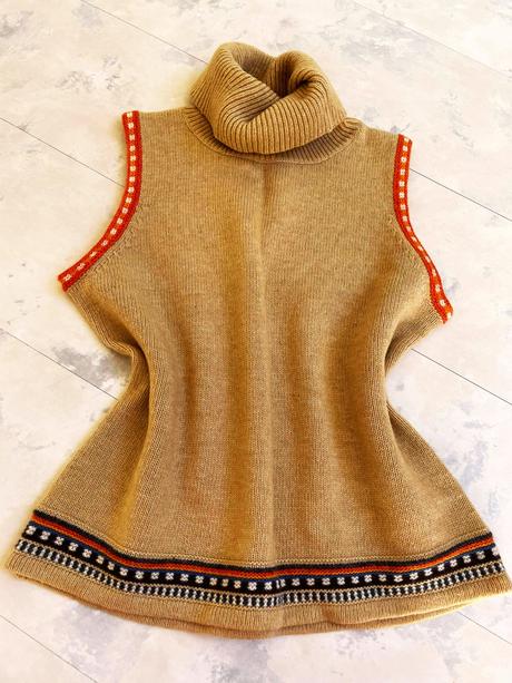 Vlnený rolák bez rukávov, kenvelo,l