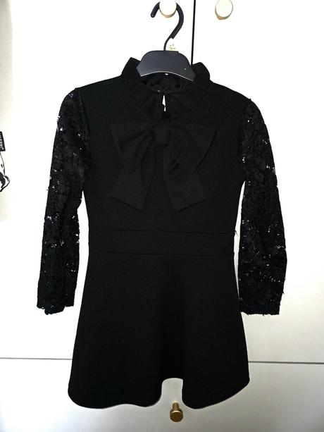 Wednesday šaty s mašľou, 116