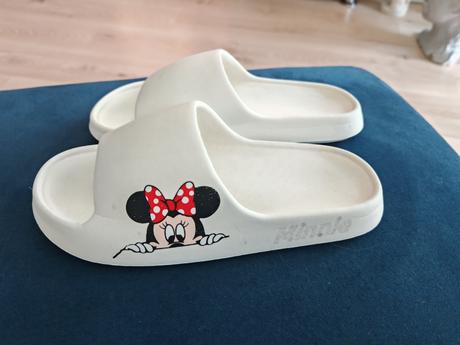 Biele slapky minnie na nohu 22 cm, 36
