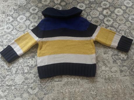 Pleteny pulóver s gombíkom rl 9-12m, ralph lauren,74