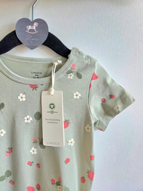 Lindex 86 a 80 jahody body zelene a kremove, lindex,86