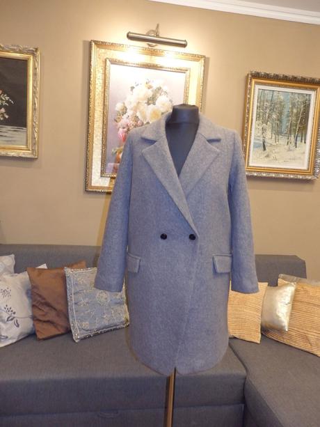 Damsky luxusny vlneny zimny kabat, 38