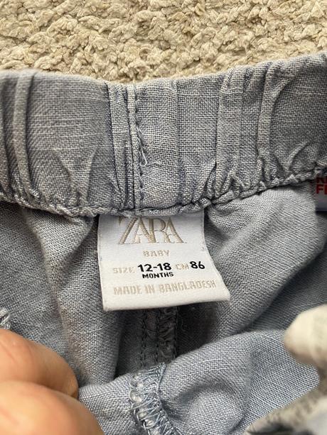 Lanové nohavice, zara,86