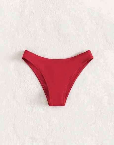 Dámske červené plavky, xl