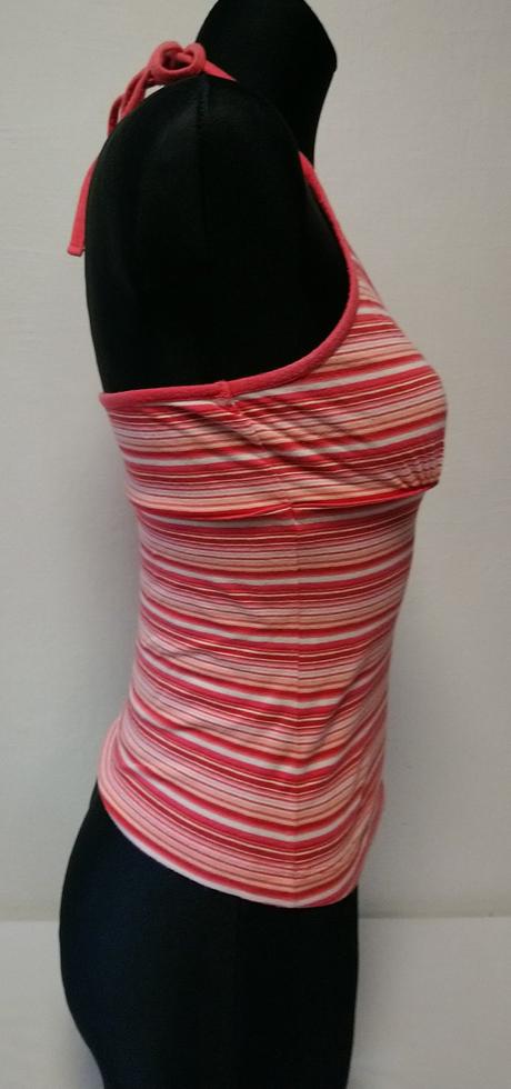 Dámsky ružovo pásikavý top so zaväzovaním, esprit, esprit,xs