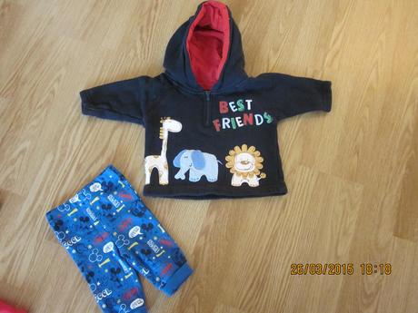 Mikinka+trištvrtky pre chlapček od 0/3mes, 56