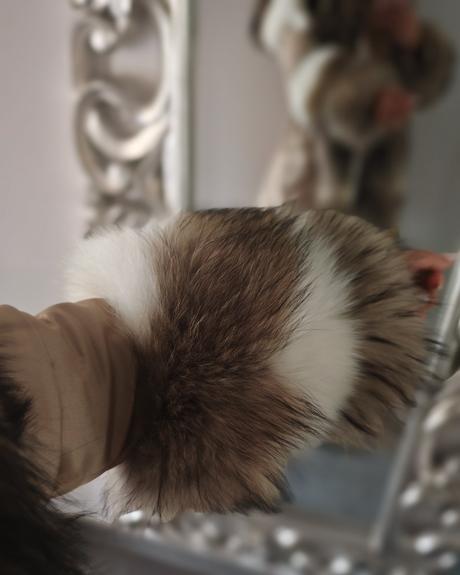 Luxusná parka s extra hustou kožušinou, s