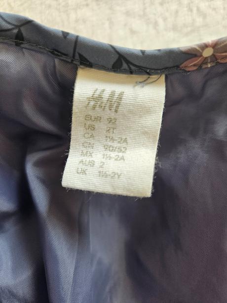 Kvietkovaná prechodná bunda h&m 92, h&m,92