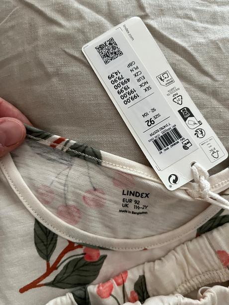 Lindex letná suprava ceresne, lindex,86 / 92 / 104