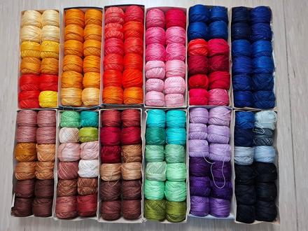 Bavlnky na vyšívanie,