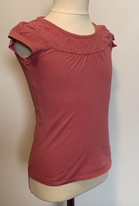 Next tmavoružové tričko s krátkym rukávom, next,110