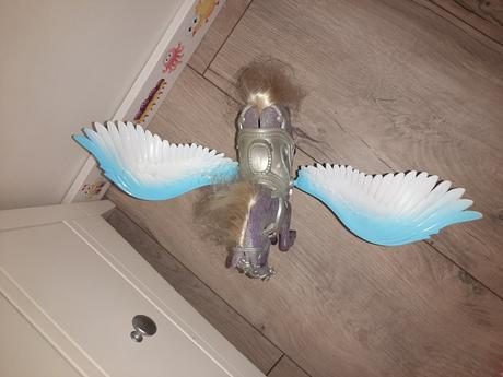 Pegas, 2x krídla, modré a ružové, 