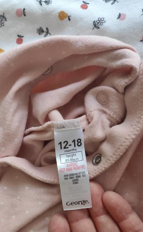 3 balenie pyzamiek, george,80