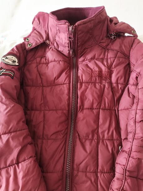 Bordová zimná bunda, xs