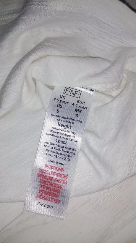 Smotanove a biele tričko, f&f,110