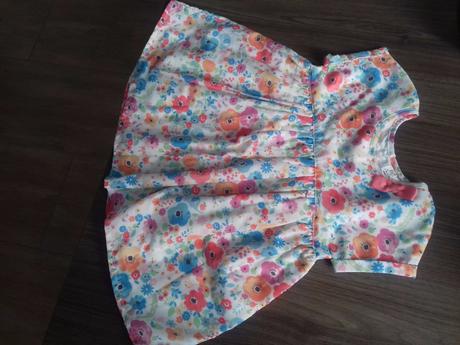 Kvietkove letne saty 12-18 mes., f&f,86