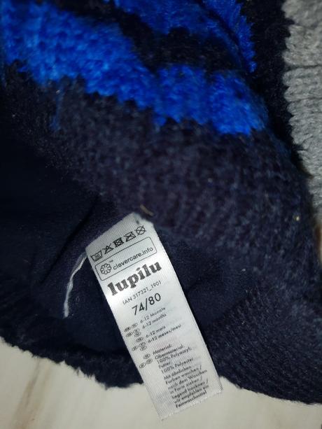 Detská zimná čiapka 74/80, lupilu,74