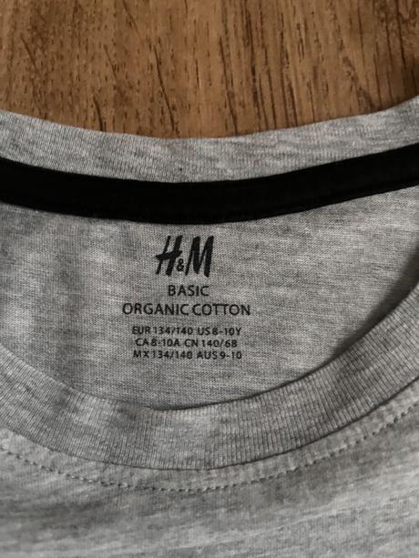 2x tričko, h&m,134