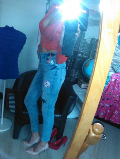 Pimkie oranžový svetrík s kapucnou, pimkie,s