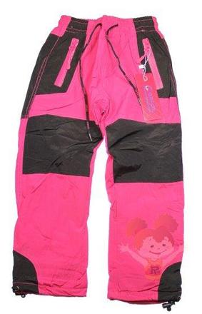 Šušťákové vyteplené nohavice, 98