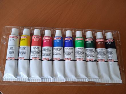 Akrylová sada koh-i-noor, 10 x 16 ml,