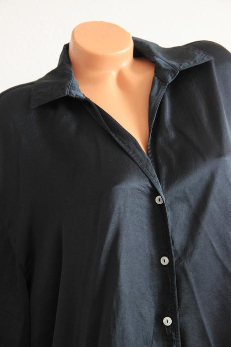 Čierny saténová blúzka, american vintage, m/l, m