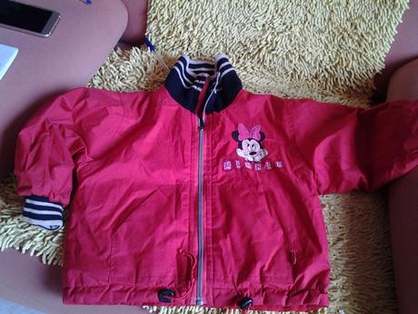 Vetrovka detska znackova cervena mini obojstranna, 104