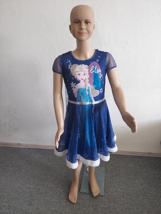 Elsa frozen šaty s plášťom zn.disney veľ.128,