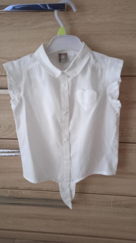 Košeľa s kr. rukávom na viazanie v páse, pepco,122