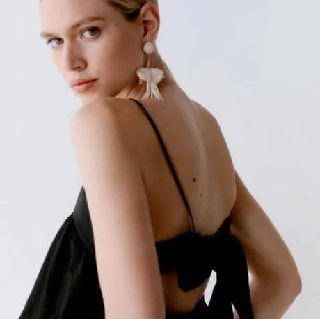 Krásny top s mašľou na chrbte značky zara, zara,s