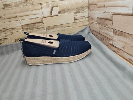 Skechers 41 - dámske tmavomodré espadrilky, skechers,41