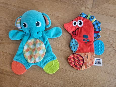 Šuštiace hračky s hryzátkom lamaze bright starts, 