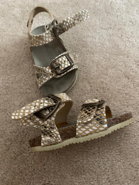 Kožené letné sandálky veľkosť 19, 19