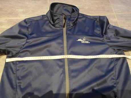 Bunda unlimited mountains v l oceľovomodrá, pes, l