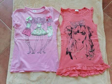 Tričká s krátkym rukávom veľ. 128, f&f,128