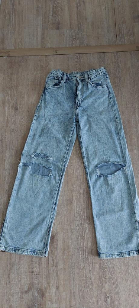 Dievčenské rifle wide leg, 140