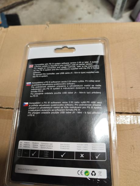 Bezdrôtový ovládač rapidshock 3 (ps3 / pc / mobil),