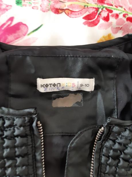 Prešívaná koženková bunda v.134-140, 134